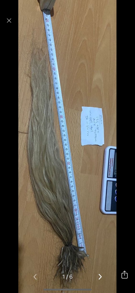 Gerçek saç platin kaynak 133 adet - Görsel 2