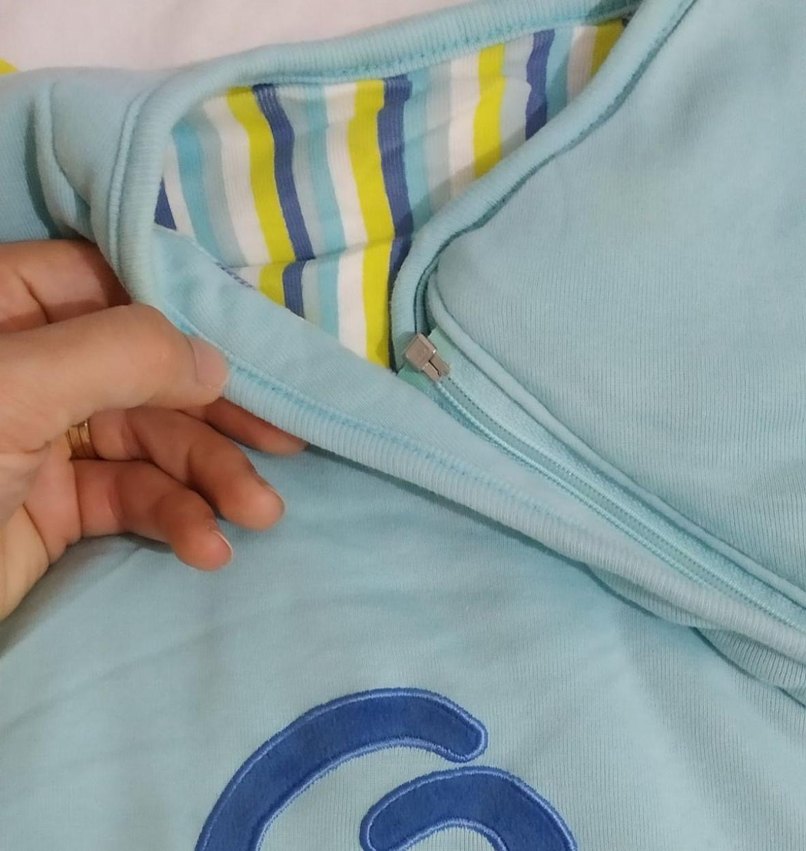 Bebekler için Mavi Baskılı tulum battaniye - Görsel 3