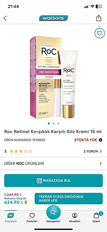 Beden Roc Kırışıklık Karşıtı Göz Kremi