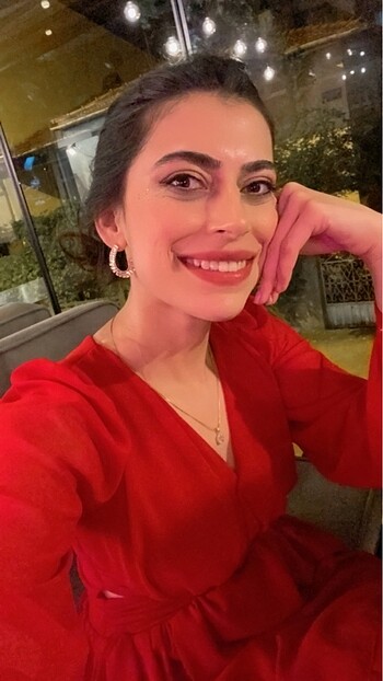 s Beden kırmızı Renk Kırmızı elbise