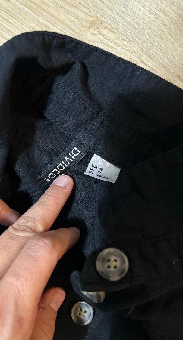 Düğmeli Siyah Hamile Midi Ceket - Görsel 2