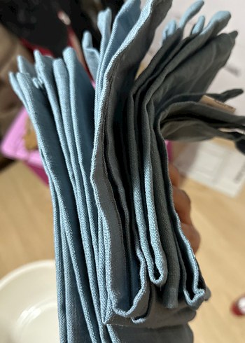 Mavi Keten tabak altlım - Görsel 3