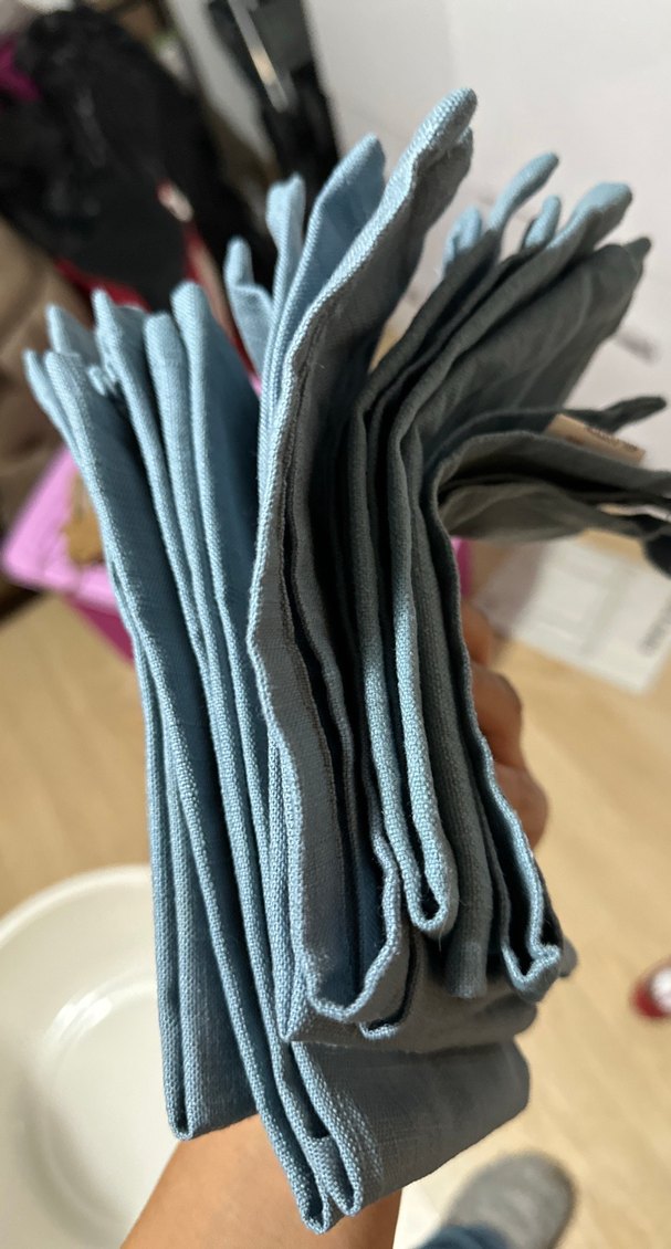 Mavi Keten tabak altlım - Görsel 3