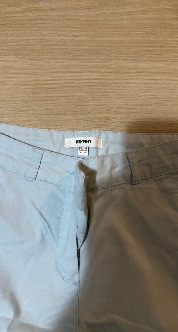 Bej Midi Kadın Denim Pantolon - Görsel 2