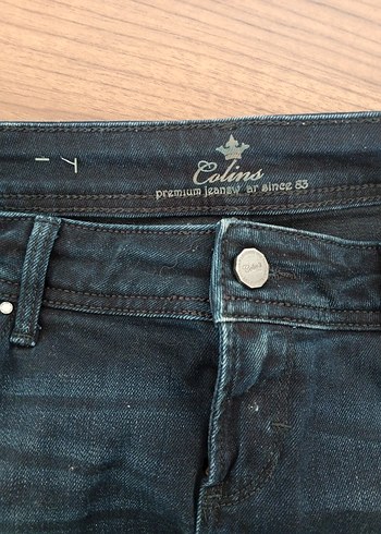 Colins Lacivert Midi Denim Etek - Görsel 3