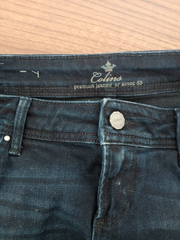 Colins Lacivert Midi Denim Etek - Görsel 3