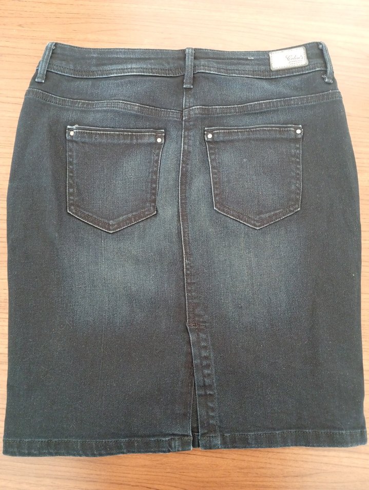 Colins Lacivert Midi Denim Etek - Görsel 2