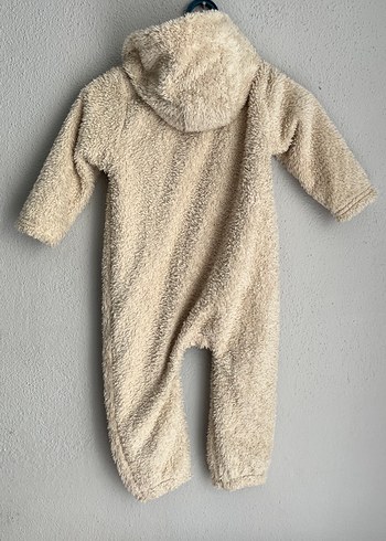 Kürklü Kapüşonlu Bebek Tulum - Görsel 5