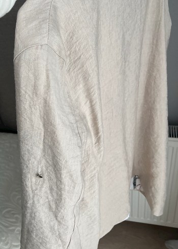 Bej Kadın Uzun Keten Takım - Görsel 8