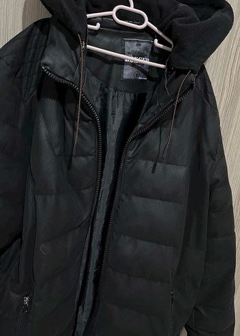 Siyah Fermuarlı Erkek Midi Mont - Görsel 2