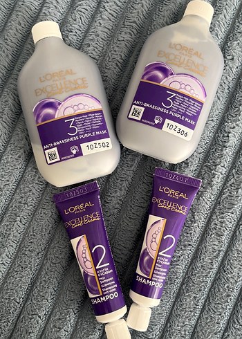 L'Oréal Excellence Mor Saç Maskesi ve Şampuan