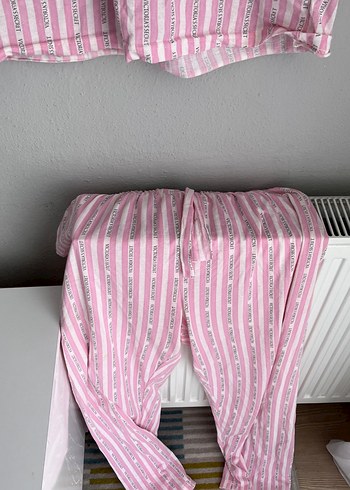 44 Beden Pembe Kısa Kollu Rahat Kadın Pijama Takımı