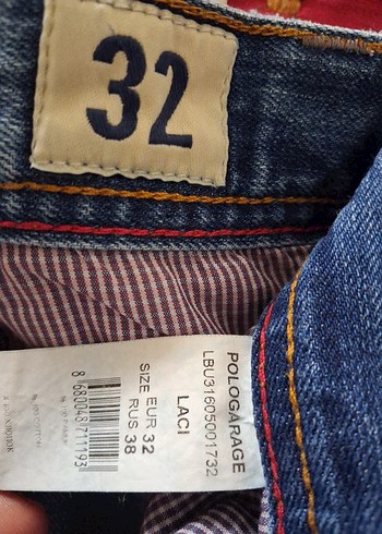 erkek  Lacivert Denim Mini Şort - Görsel 5