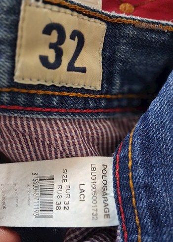 erkek  Lacivert Denim Mini Şort - Görsel 6