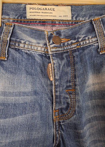 erkek  Lacivert Denim Mini Şort - Görsel 2