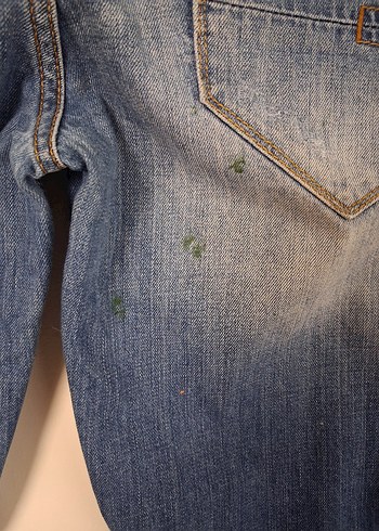 erkek  Lacivert Denim Mini Şort - Görsel 4