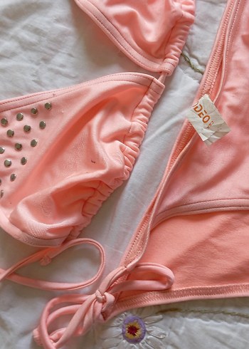 Pembe Rock Punk Bikini Takımı