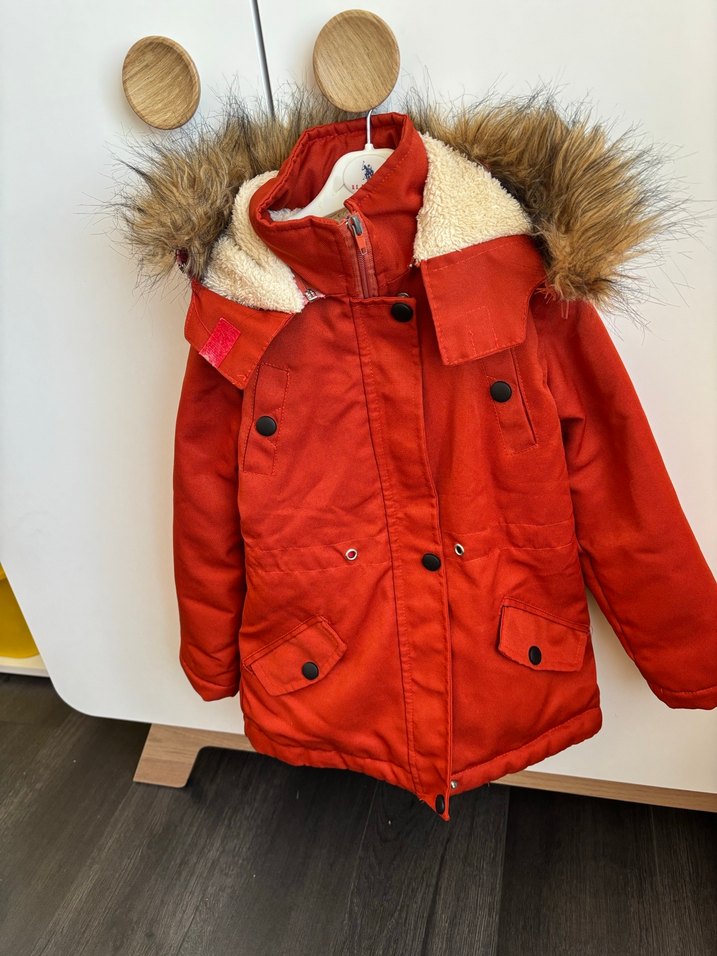 Kürklü çocuk mont - Görsel 3