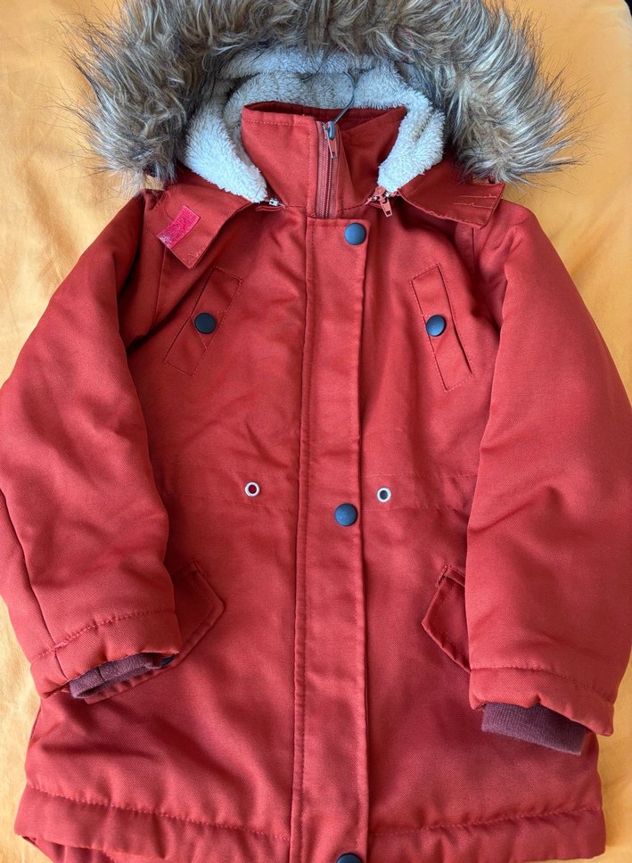 Kürklü çocuk mont - Görsel 5