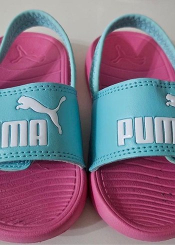 Puma Kız Çocuk Pembe Mavi Puma Terlik