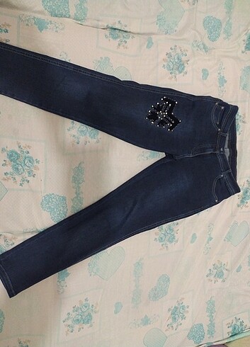 Taş detaylı lot pantalon