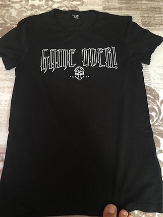 Siyah erkek T-shirt defacto