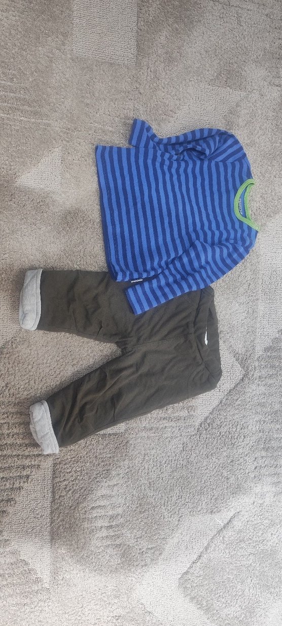 Uzun Kollu Erkek Bebek Gri Takım - Görsel 2