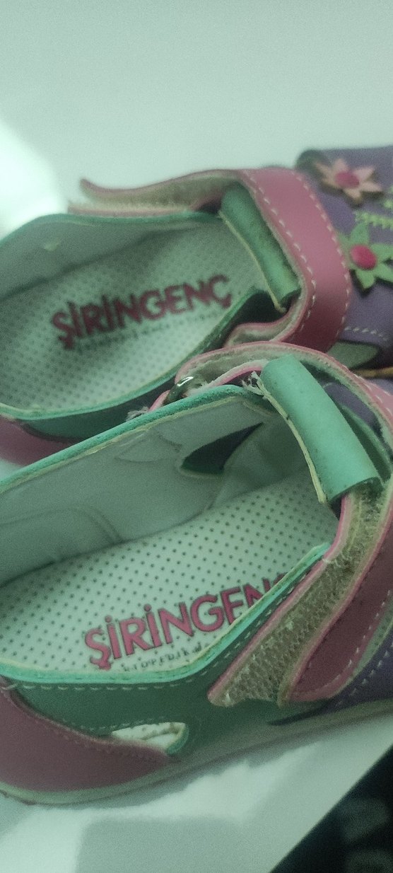 Çiçek Desenli Renkli İlk Adım Ayakkabısı - Görsel 5