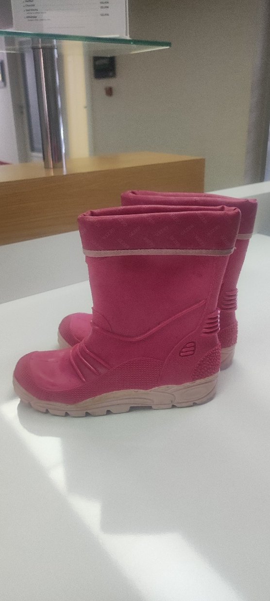 Pembe Kız Çocuk Lastik Çizme - Görsel 3