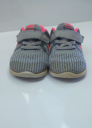 23 Beden gri Renk Kız Çocuk Gri Spor Ayakkabı Velcro