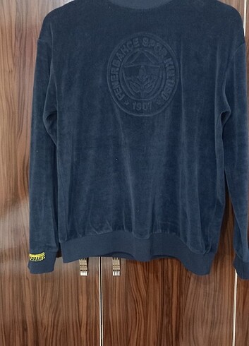 Fenerium Kadın M Beden Kadife Sweatshirt lacivert 