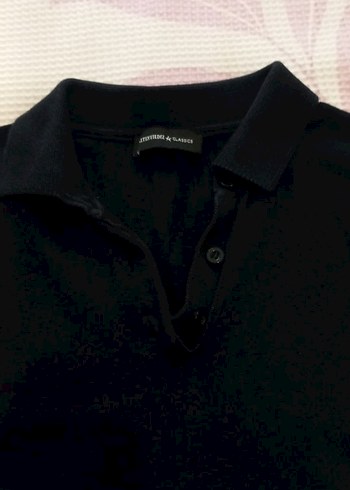 Düğmeli Siyah Erkek Triko Kazak - Görsel 3