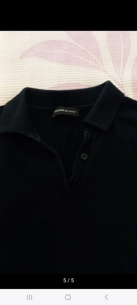 Düğmeli Siyah Erkek Triko Kazak - Görsel 3