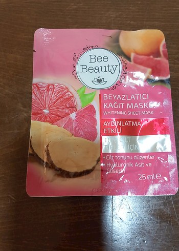 Diğer Bee Beauty Beyazlatıcı Kağıt Maske ve Ayak Peeling Paketi
