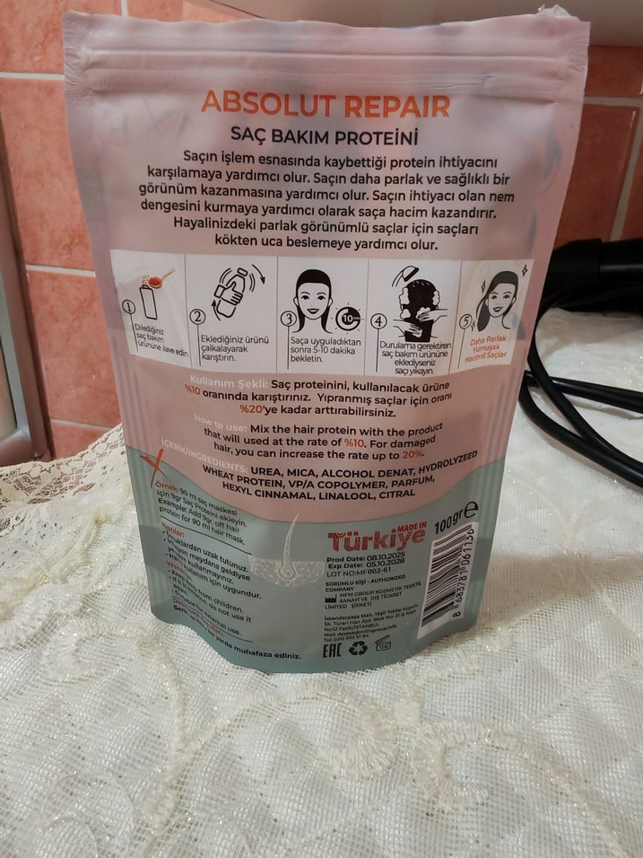 L'AXE Saç Bakım Proteini Parlak Yumuşak Saçlar - Görsel 2