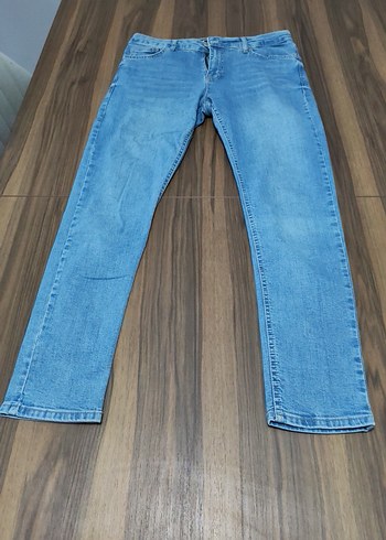 Erkek Mavi Normal Boy Dar Kesim Denim Pantolon - Görsel 2