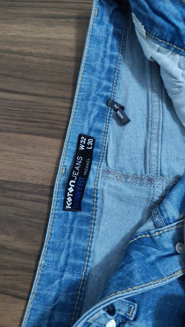 Erkek Mavi Normal Boy Dar Kesim Denim Pantolon - Görsel 3