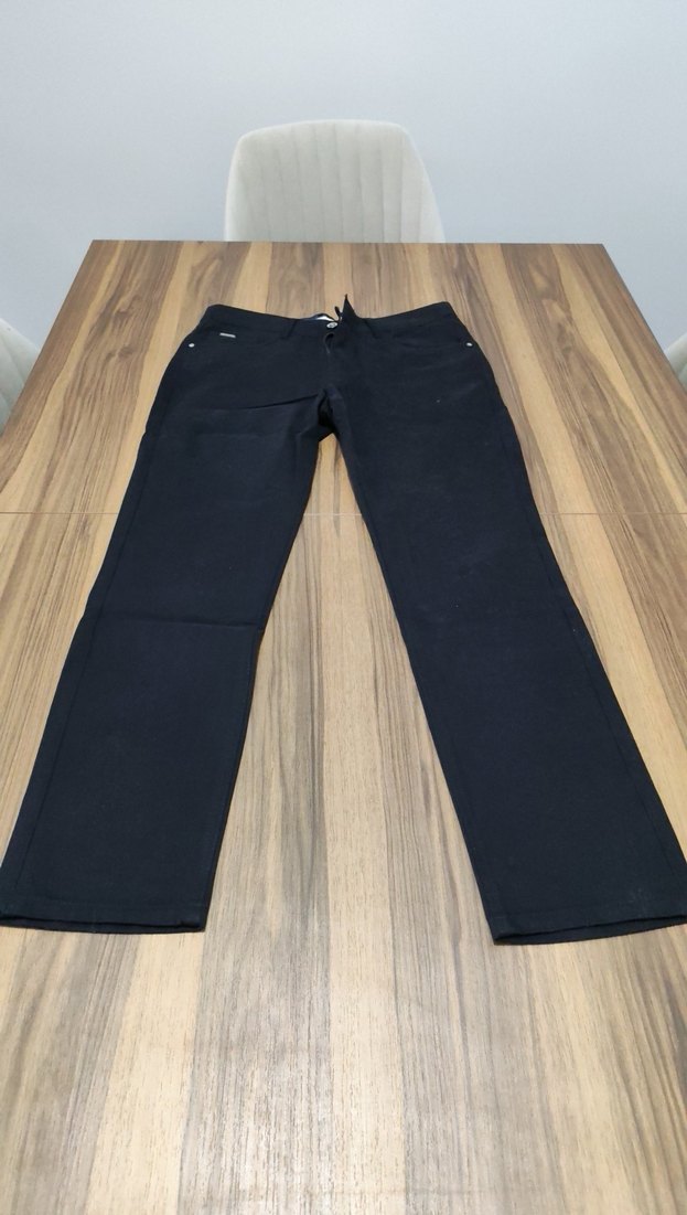 Erkek Siyah Kemerli Denim Pantolon - Görsel 2