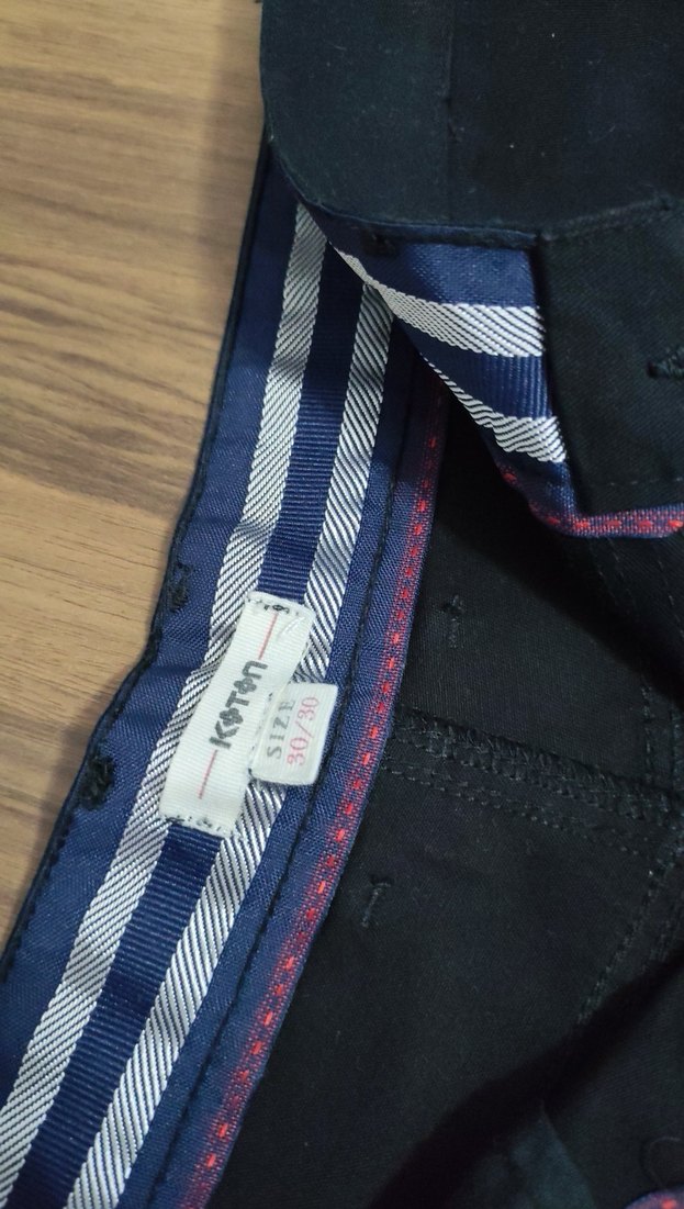 Erkek Siyah Kemerli Denim Pantolon - Görsel 3