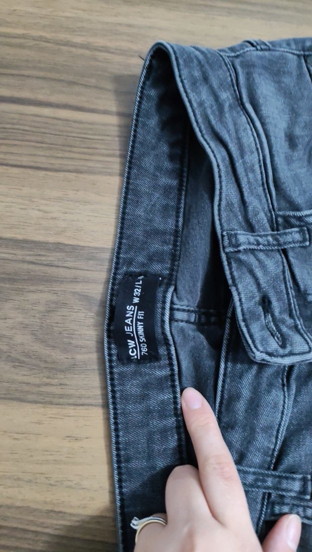 Gri Erkek Midi Kot Pantolon - Görsel 3