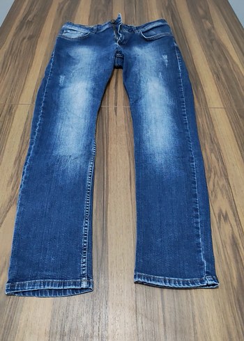 Mavi Denim Midi Boy Kot Pantolon - Görsel 2
