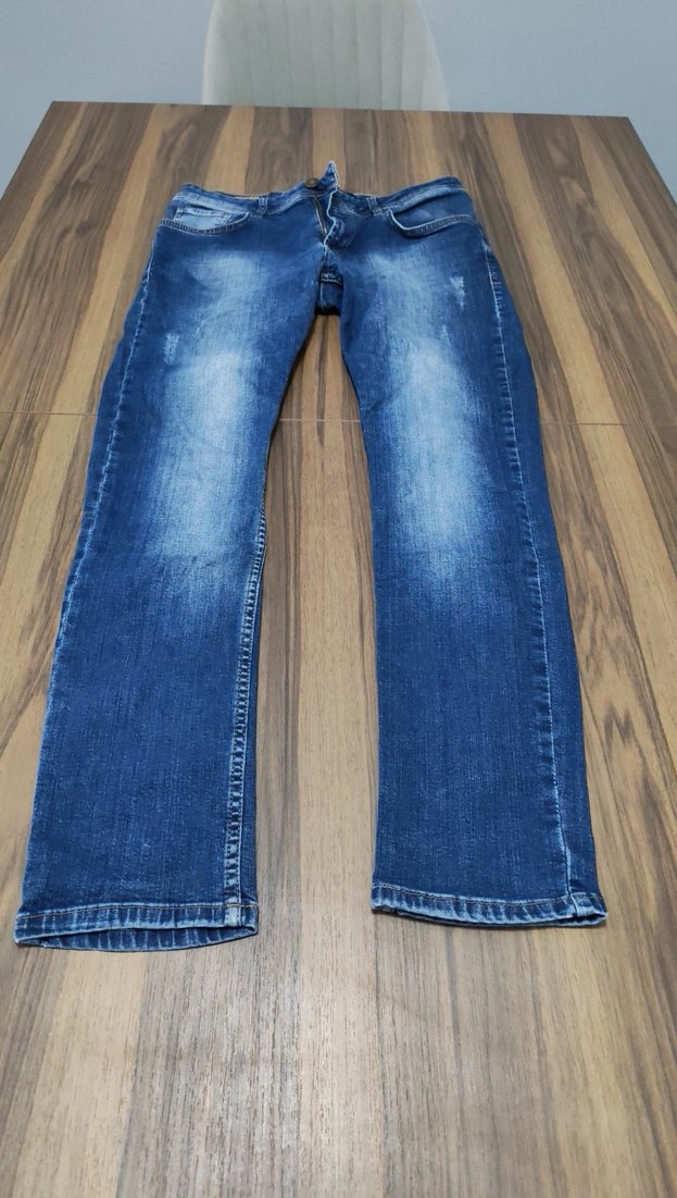 Mavi Denim Midi Boy Kot Pantolon - Görsel 2