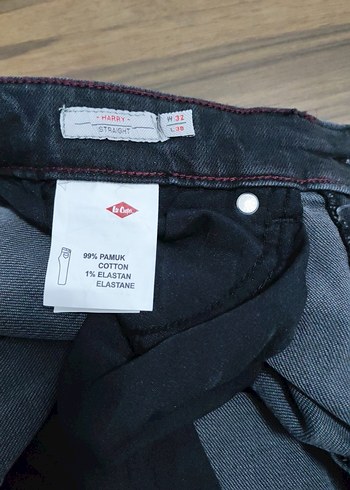Gri Düğmeli Erkek Denim Pantolon - Görsel 3