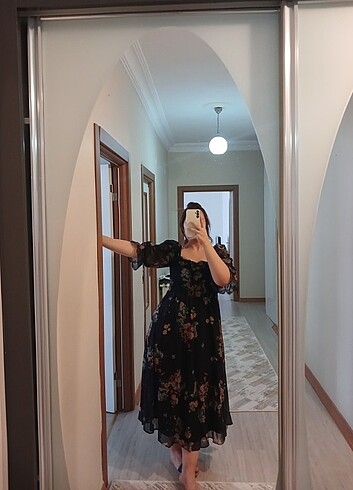 l Beden Şifon elbise
