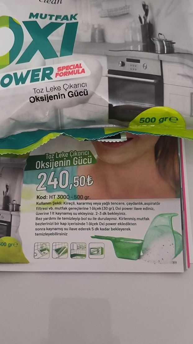 i Mutfak Oxi Power Toz Temizleyici - Görsel 2