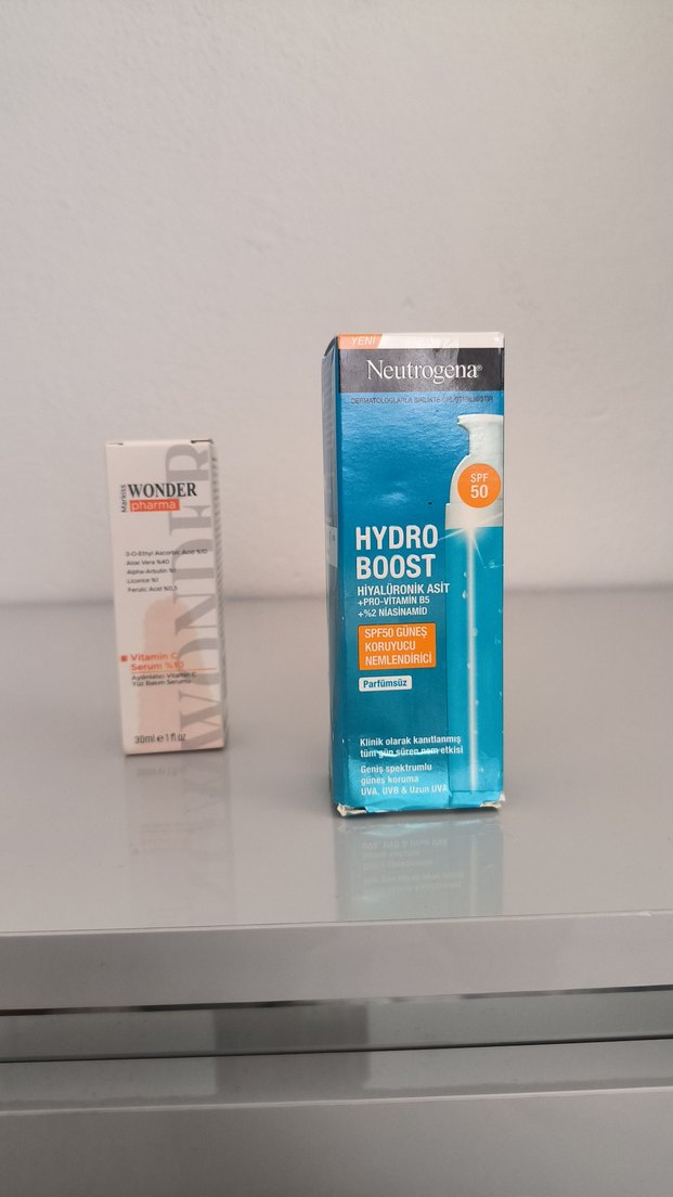 Neutrogena Hydro Boost SPF50  ve Markiss Wonder Vitamin C Serumu - Görsel 2