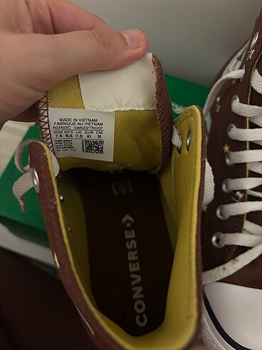 41 Beden bordo Renk Converse Erkek spor ayakkabı