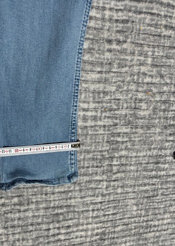 Düğmeli Erkek Mavi Denim Pantolon - Görsel 5