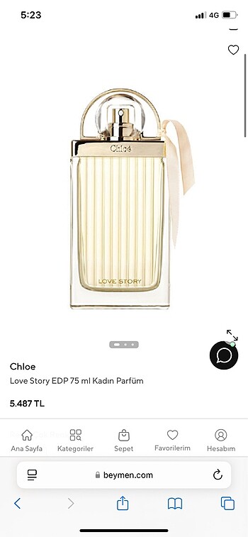 Beden Renk chloe love story parfüm
