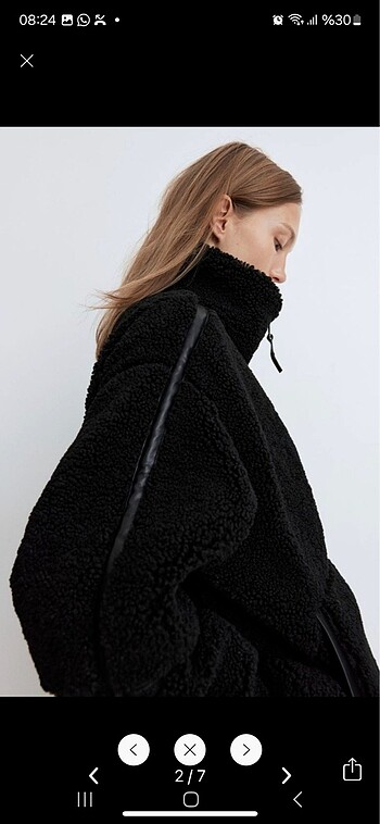 H&M Hm peluş mont